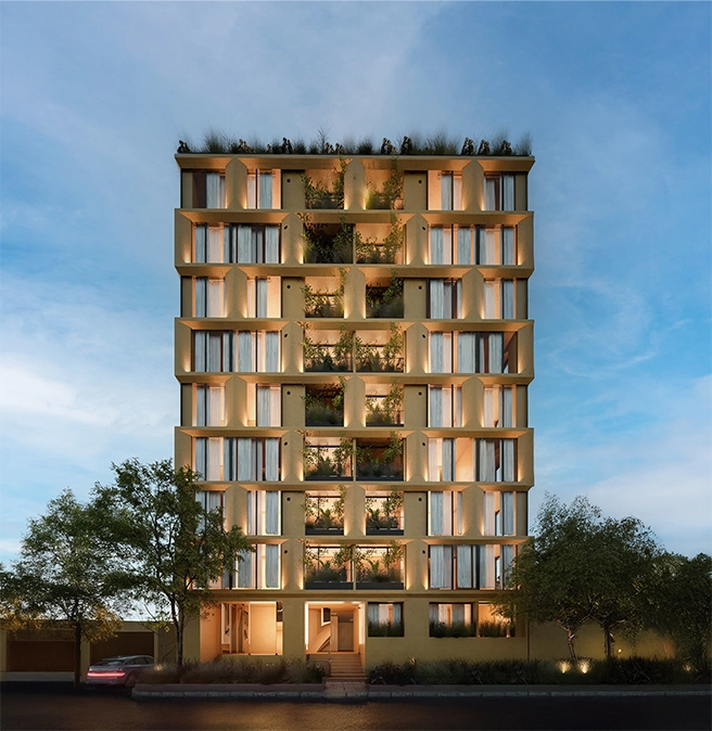 Vista del edifico de la constructora GDC Desarrollos