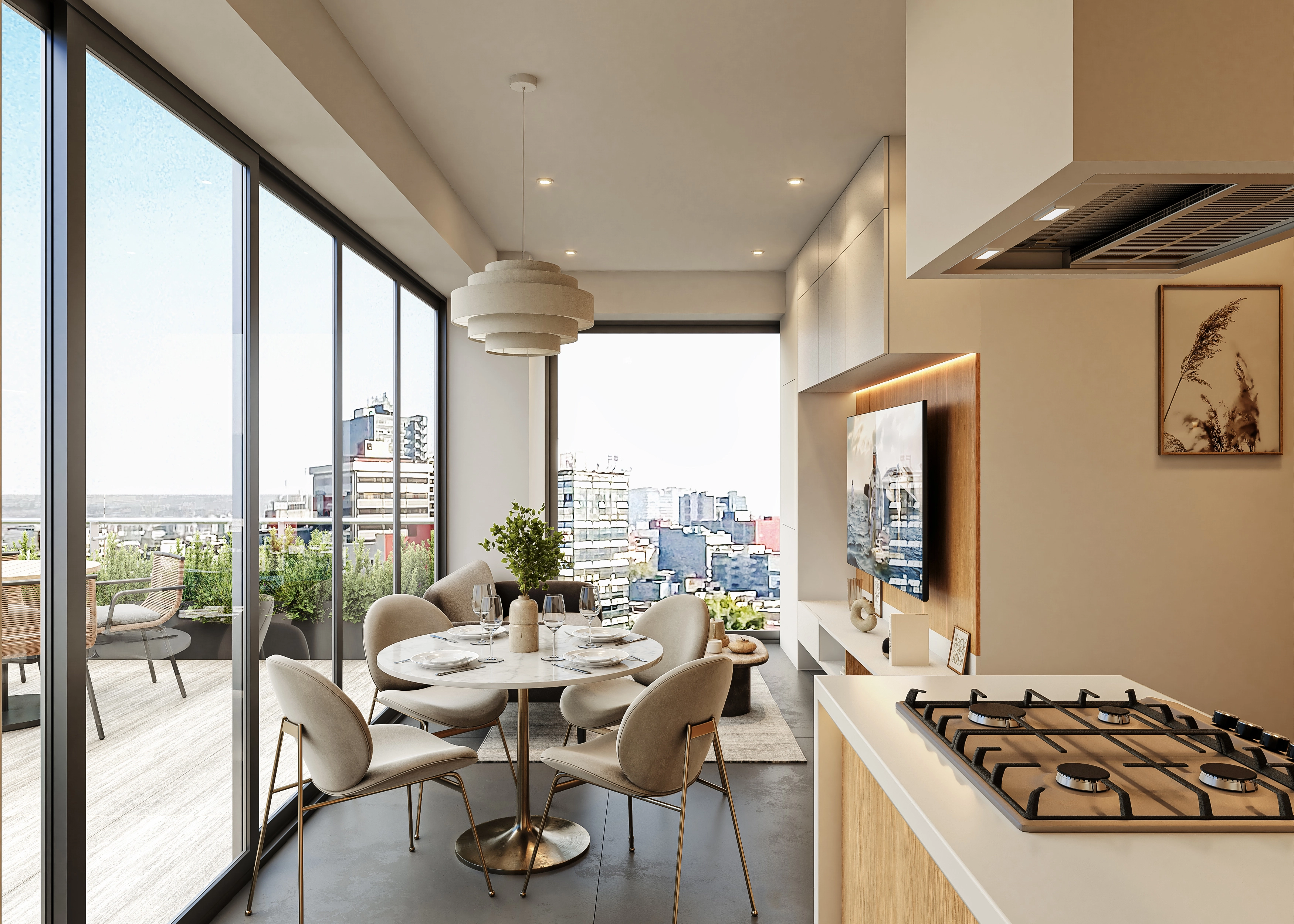 Vista del render de la constructora GDC Desarrollos